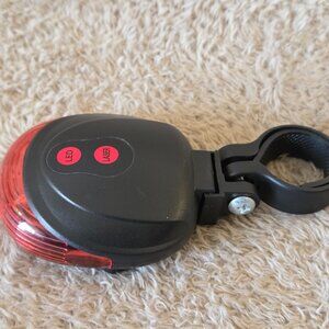 Bike Rear Light – 5 LED + 2 Laser, Seatpost Mount